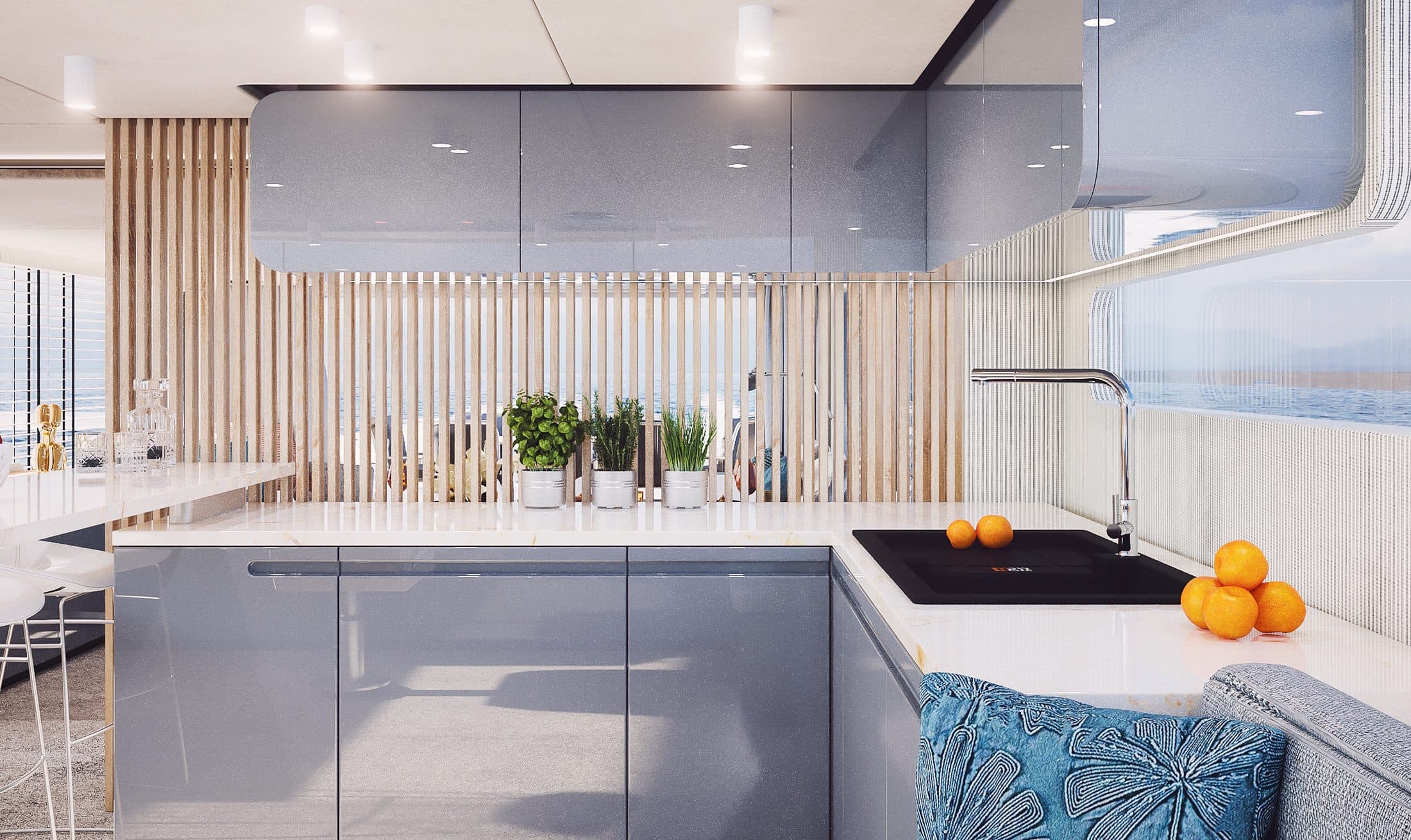 TM90 — Eight guests. Four cabins.